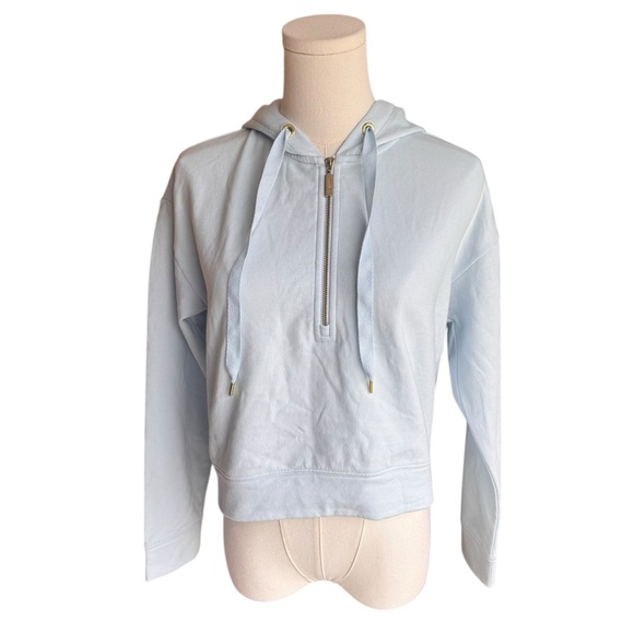 Lilly Pulitzer - NWT Kirstie Long Sleeve Hoodie Pastel Lunar Blue Sz XXS - Picture 2 of 8